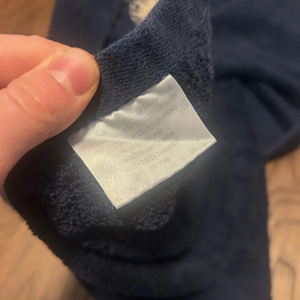 Celestial Navy Blue Embroidered Towel with Sun and Stars